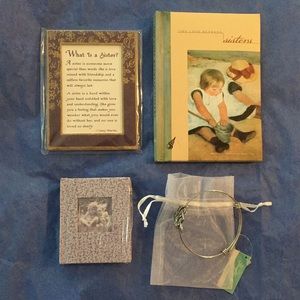 Sister Gift Set Book Bracelet Notepad Magnet Frame